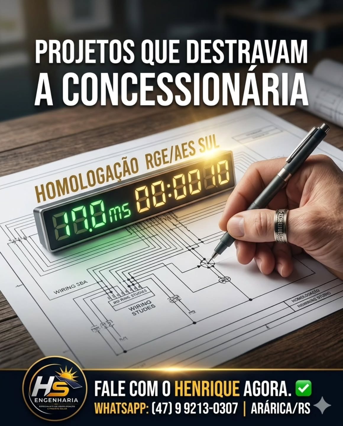 Projetos que destravam a concessionária. Homologação RGE/AES Sul.