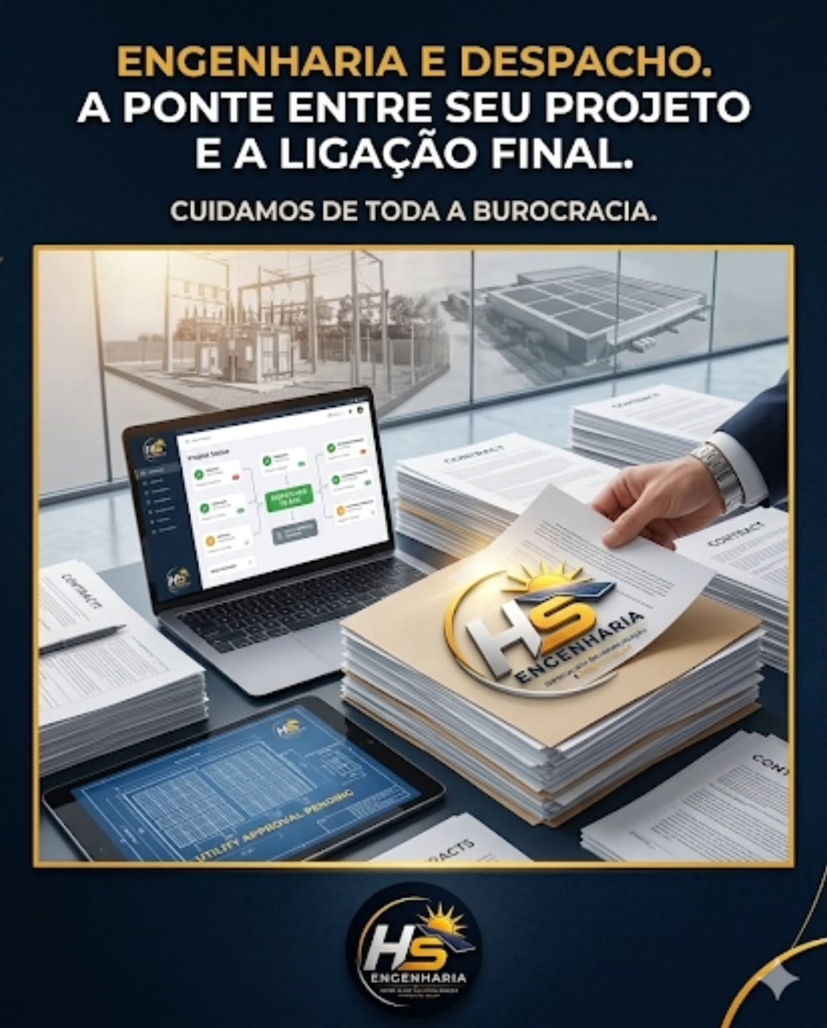 Engenharia e despacho: a ponte entre seu projeto e a ligação final.